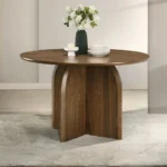 Walnut Round Dining Table