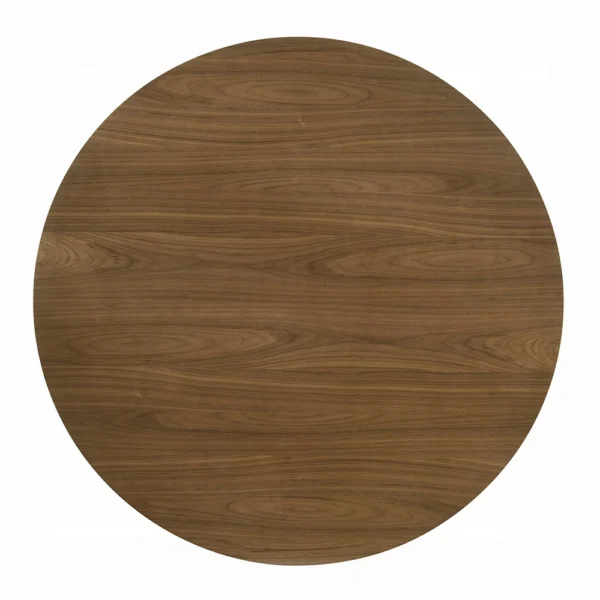Delmon Walnut Round Dining Table by ACME - Image 3