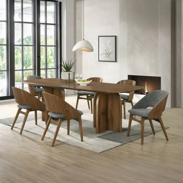 Rectangular Wood Dining Set