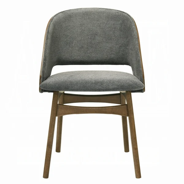 Walnut Wood Upholstered Dining Side Chair