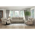 Double Reclining Transitional Sofa