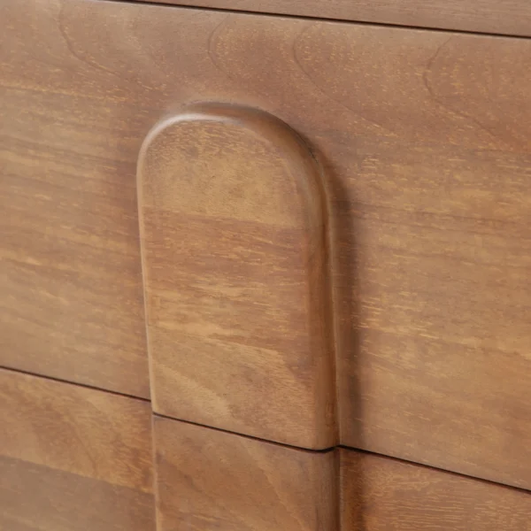 Indigo Solid Wood Two Drawer Nightstand in Honey Finish by Diamond Sofa