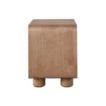 Solid Wood Two Drawer Nightstand in Honey Finish