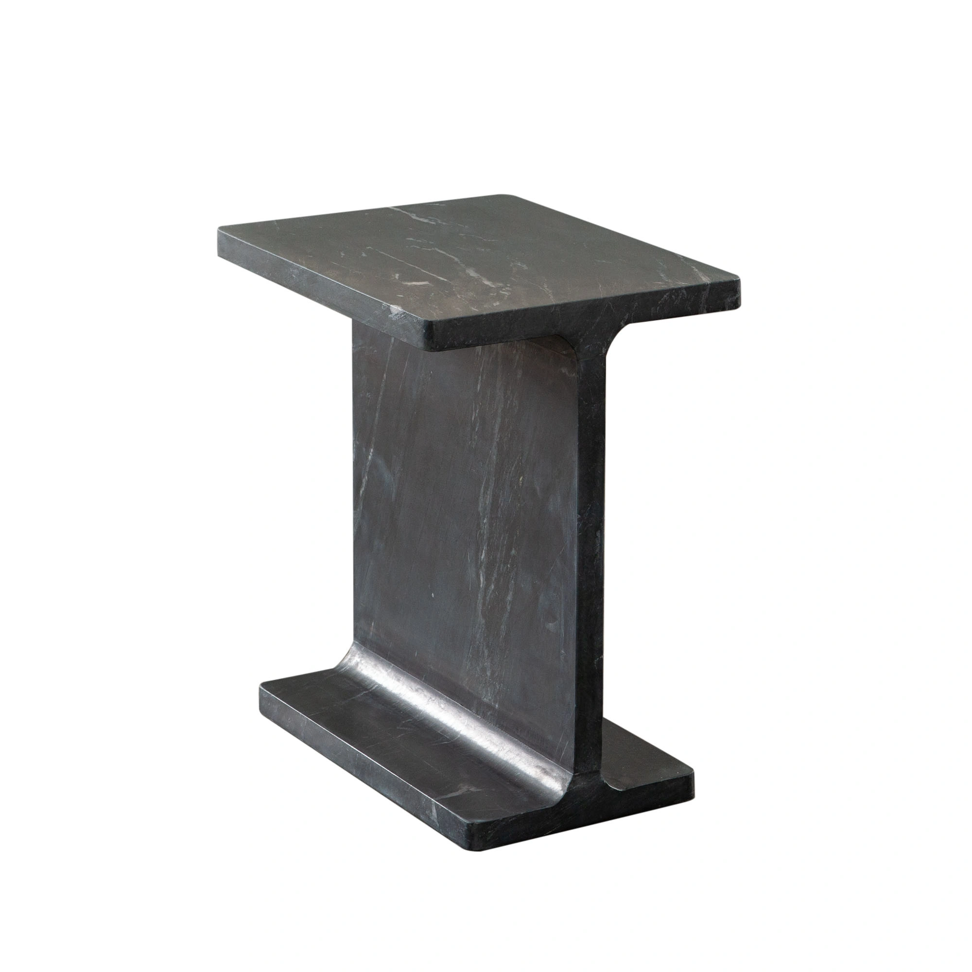 Iris I-Beam Marble Accent Table By Diamond Sofa | Mobilia Cleopatra 3 Marble Accent Table