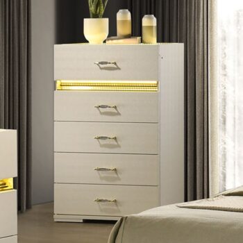 Lucida Beige Wooden Chest By Furniture Of America
