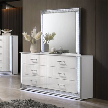 Hazeline White Dresser For Bedroom By Furniture Of America
