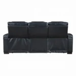 Ephron Black Leather Modern Motion Sofa with Power Reclining by ACME - Image 4