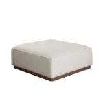 Cream Ottoman