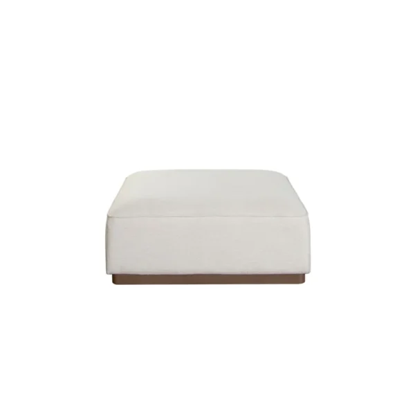 Cream Ottoman