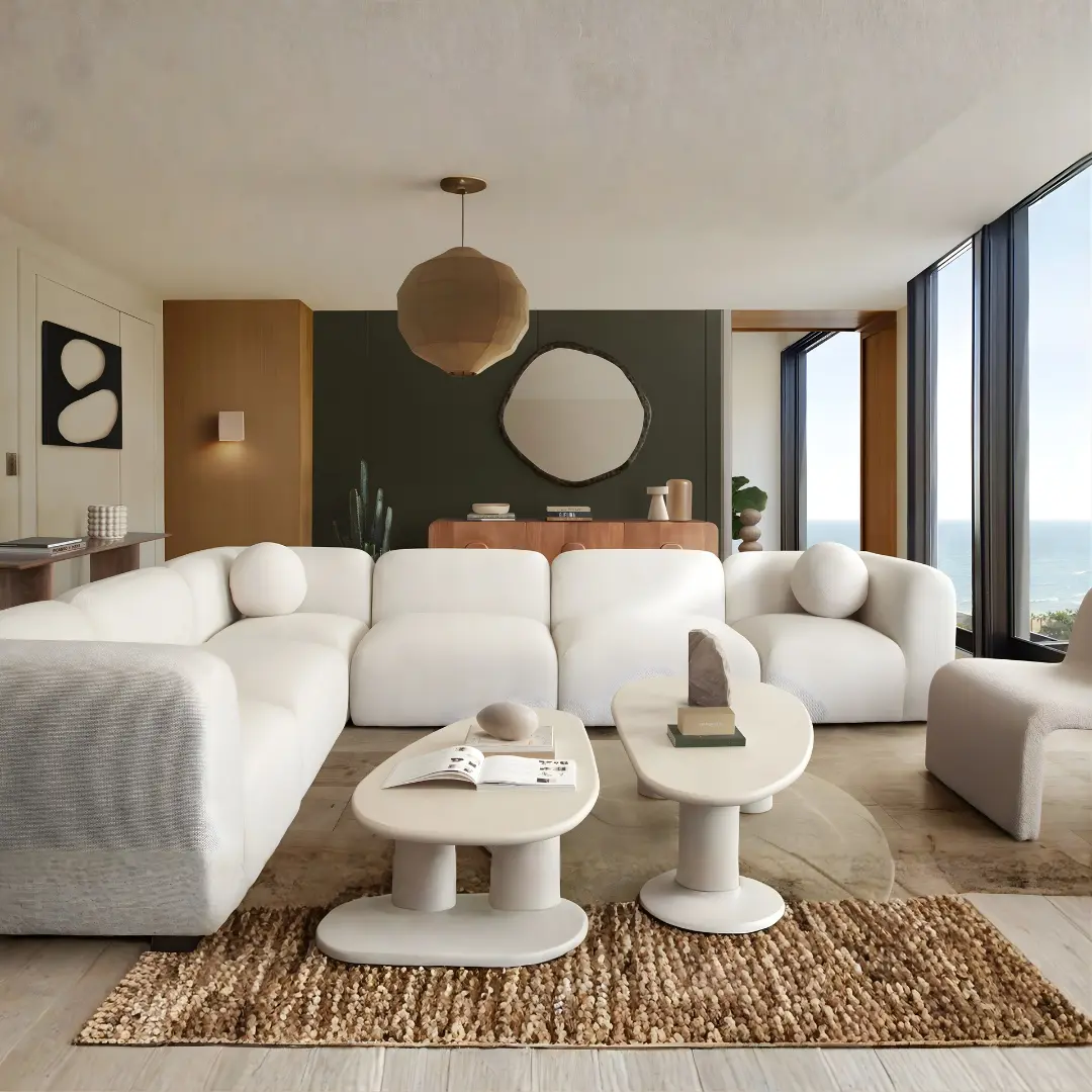 Echo 6Pc Fabric Sofa Sectional By Diamond Sofa | Mobilia Cleopatra 3 Fabric Sofa Sectional