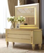 Belle Silver 5PCs California King Bedroom Set HD-918 By Homey Design - Image 3