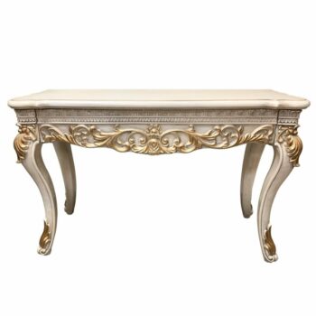 Plantation Cove White Console Table HD-1469 By Homey Design