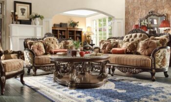 Brown Cherry 3PCs Sofa Set HD-1976 By Homey Design