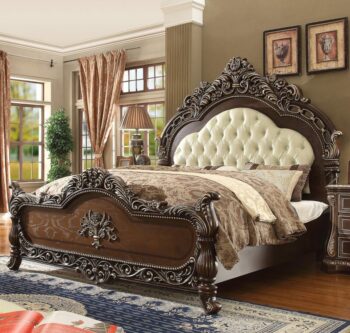 Brown Cherry California King Bed HD-8013 By Homey Design