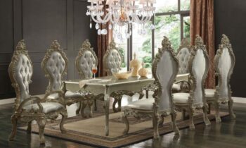 Champagne 9 Piece Dining Room Set HD-13012-G By Homey Design