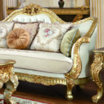 Metallic Gold 3PCs Sofa Set HD-91630 By Homey Design - Image 2