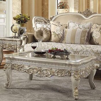 Plantation Cove White Coffee Table HD-1469 By Homey Design