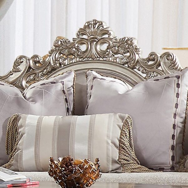 Luxury Silver 3 PCs Sofa Set HD-20322 By Homey Design - Image 3