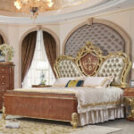Luxury 5 PC Bedroom Set HD-9090 By Homey Design - Image 2