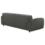 Buxton Top Grain Leather Upholstered Sofa Graphite by Coaster Furniture - Image 8