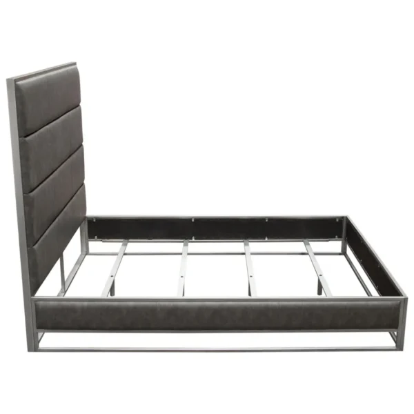 Tufted Leather Bed