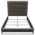 Tufted Leather Bed