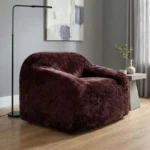 red accent chair