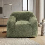 green accent chair