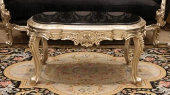 Handmade Silver Black Coffee Table