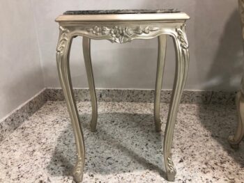 Handmade Silver Champagne End Table