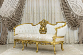 Handmade Gold Ivory Paris Sofa