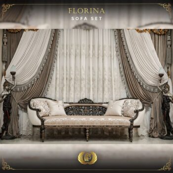 Handmade Florina Bronze Beige Sofa