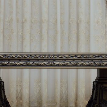 Handmade Florina Bronze Beige Dining Table