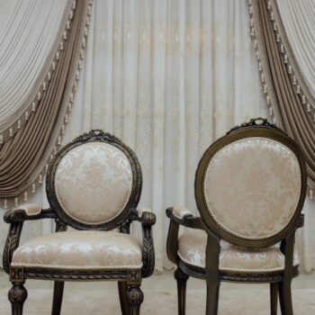 Handmade Florina Bronze Beige Arm Chair