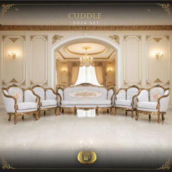 5PCS Handmade Bronze Cuddle Sofa Set