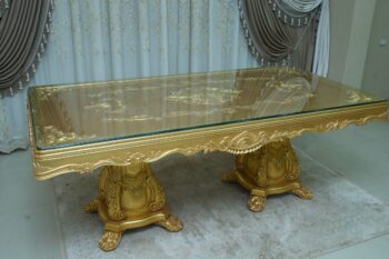 Handmade Gold Violet Dining Table