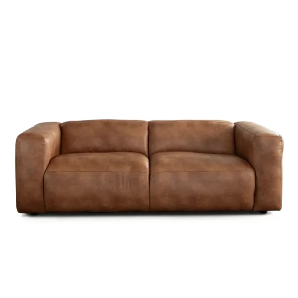 Brown Leather Sofa