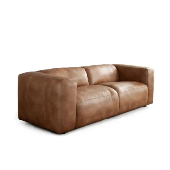 Brown Leather Sofa