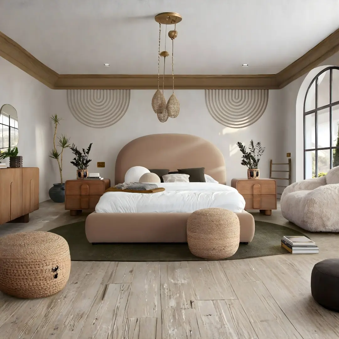 Fox Contemporary Beds With Arch Headboard By Diamond Sofa | Mobilia Cleopatra 3 Contemporary Beds