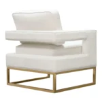 Modern White Accent Chair