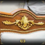 Handmade Brown Gold Diva Side Chair - Image 10