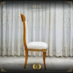Handmade Brown Gold Diva Side Chair - Image 2