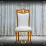 Handmade Brown Gold Diva Side Chair