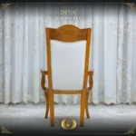 Handmade Brown Gold Diva Arm Chair - Image 3