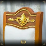 9PCS Handmade Brown Gold Diva Dining Set - Image 6