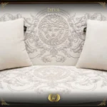 5PCS Handmade Brown Gold Diva Sofa Set - Image 7