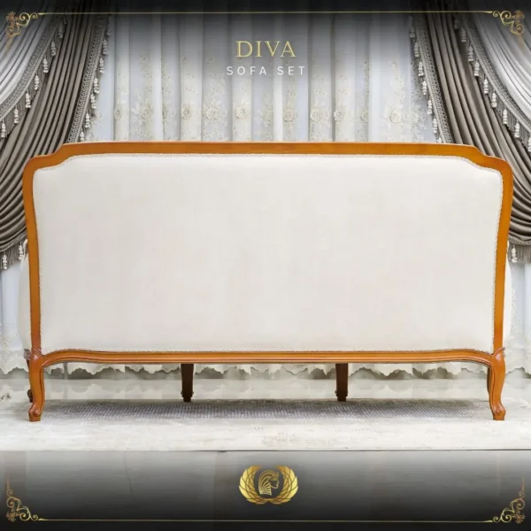 Handmade Brown Gold Diva Sofa - Image 4
