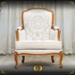 Handmade Brown Gold Diva Chair