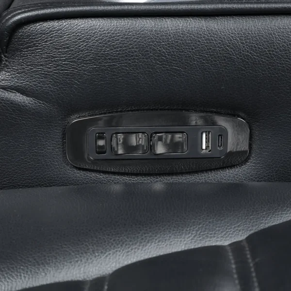 Ephron Black Leather Power Recliner Chair by ACME - Image 3