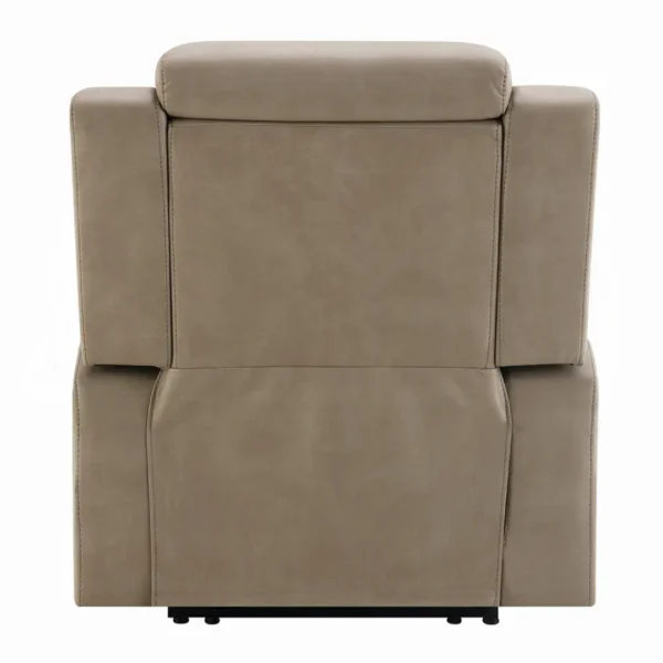 Lugo Camel Leather Power Motion Recliner with Cup Holder by ACME - Image 5